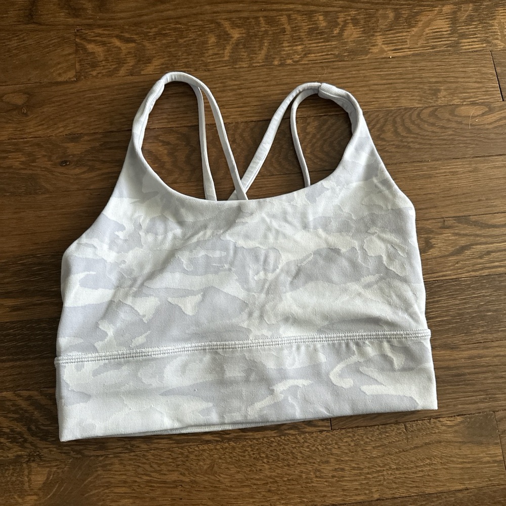 lululemon athletica White Camo Sports Bra